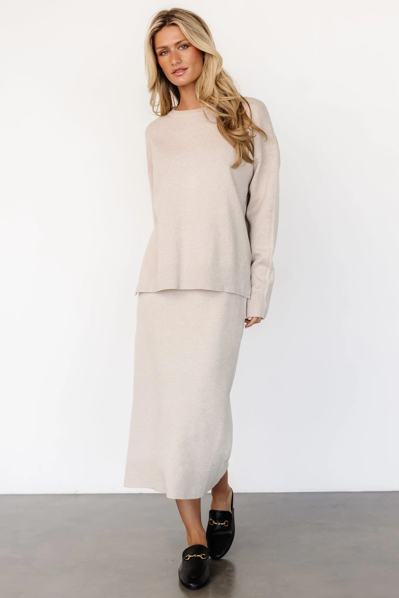 Ali Knit Skirt | Taupe