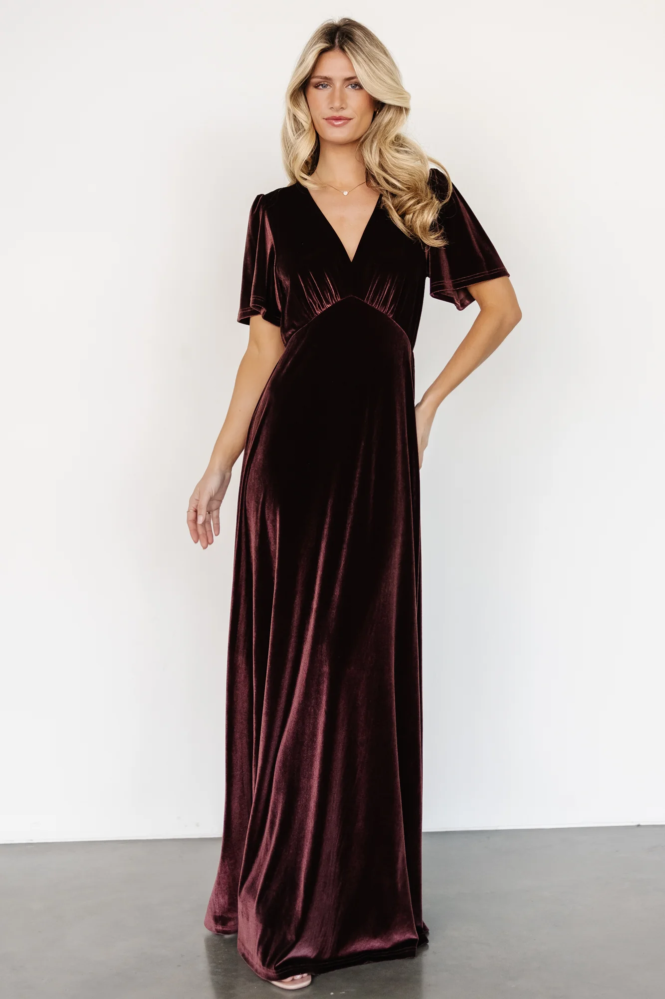Vivian Velvet Maxi Dress | Clove
